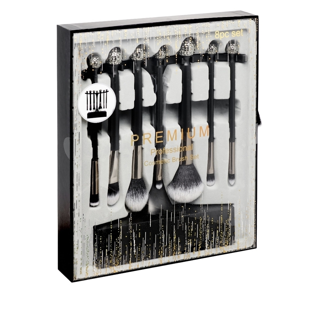 Premium Professional 8-PieceCosmetic Brush Set